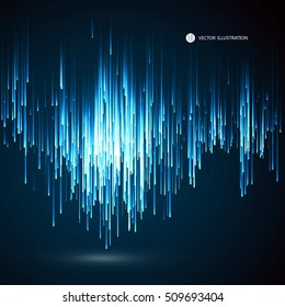 Lines composed of a sense of science and technology background.