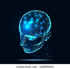 Lines connected to thinkers, symbolizing the meaning of artificial intelligence.