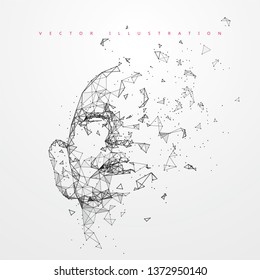 Lines connected to thinkers, symbolizing the meaning of artificial intelligence.