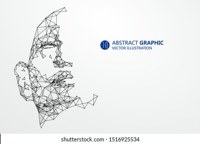 Lines connected to thinkers, symbolizing the meaning of artificial intelligence.