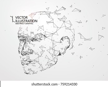 Lines connected to thinkers, symbolizing the meaning of artificial intelligence. Lines connected to thinkers, symbolizing the meaning of artificial intelligence.