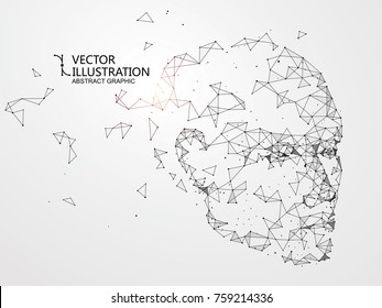 Lines connected to thinkers, symbolizing the meaning of artificial intelligence.