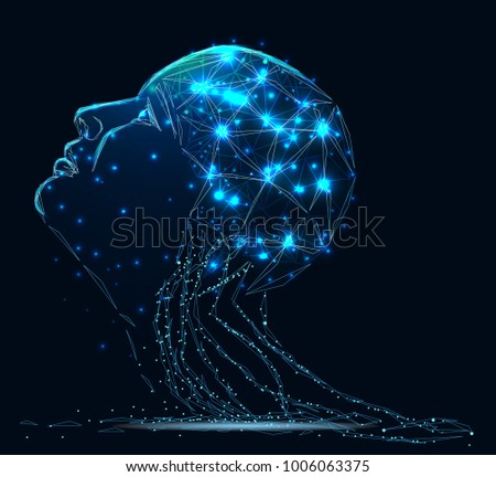 Lines connected to thinkers, symbolizing the meaning of artificial intelligence