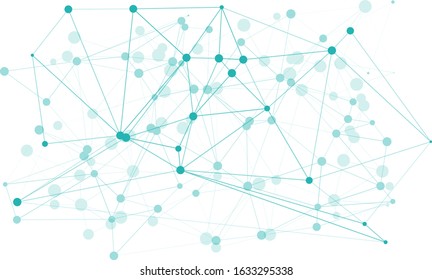 Lines connections virus innovation, chaos layout concept circles