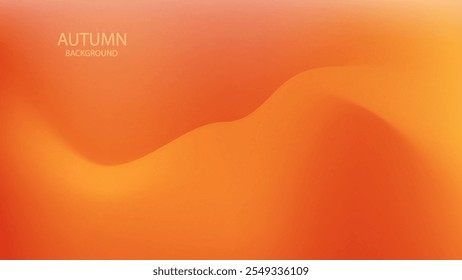 Lines Curve. Abstract Gradient Orange Background. Beautiful Autumn Template. Grainy Texture. Perfect for autumn or fall. thanksgiving. designs.