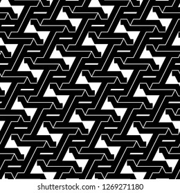Lines, curves, figures ornament. Modern backdrop. Geometrical wallpaper. Geometric motif. Digital paper, textile print, web design, abstract backdrop. Seamless pattern. Vector