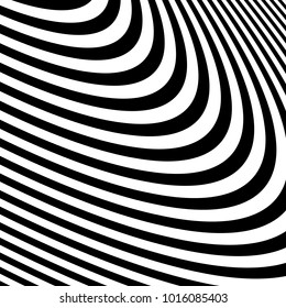 Lines Design with Black and White Stripes Vector, Stripes Fashion Texture

