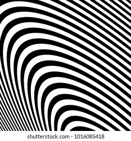 Lines Design with Black and White Stripes Vector, Stripes Fashion Texture
