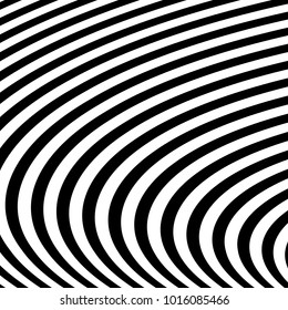 Lines Design with Black and White Stripes Vector, Stripes Fashion Texture
