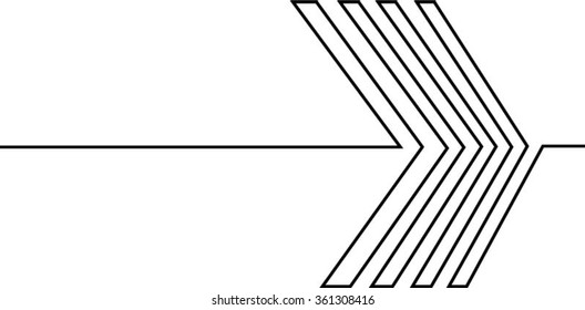 Lines Design . Vector Arrow Background . Arrow line Background . Abstract Arrow Geometrical Background . Modern Geometrical Arrow Design Template .