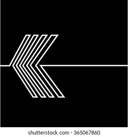 Lines Design . Vector Arrow Background . Arrow line Background . Abstract Arrow Geometrical Background . Modern Geometrical Arrow Design Template .