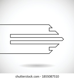 Lines Design . Vector Arrow Background.Abstract Geometrical illustration.
