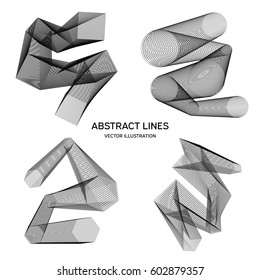 Lines Design. Vector illustration. Geometric background for minimalist, classic design.