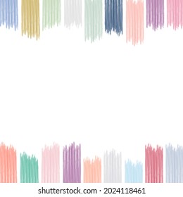 Lines of different colors are placed around the edges as a background, vector.
