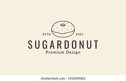 lines donuts sugar logo design vector icon symbol graphic illustration