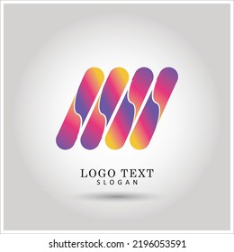 Lines Eleement Logo. Icon and Symbol Template