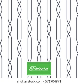 Lines with ellipse texture. Stripped geometric seamless pattern. Modern repeating stylish texture. Abstract minimal pattern background. Vector