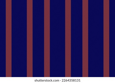 Lines fabric texture. Textile stripe background. Vector vertical pattern seamless in dark and red colors.