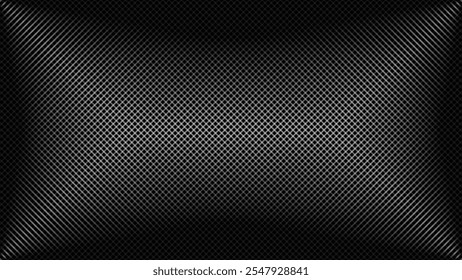 Lines Fade Pattern. Halftone Lines Effect. Different Width Lines Lattice Grid. Vector Illustration.