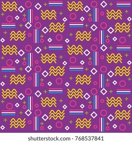 lines figures and colors young pattern background