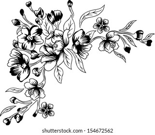 Lines of a flower.