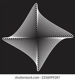 Lines Form . Spiral Vector Illustration .Technology round. Wave Logo . Design element . Abstract Geometric shape 