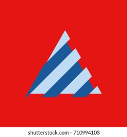 lines forming triangle logo