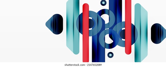 Fondo geométrico de las líneas. Plantilla de negocio de composición de bandas y anillos para papel de pared, pancarta, fondo o aterrizaje