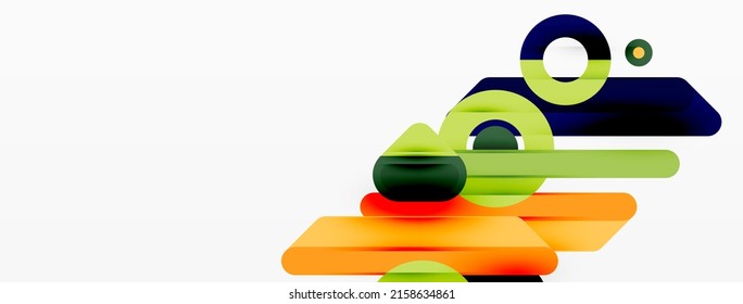 Linien, geometrischer Hintergrund. Business-Vorlage für Streifen und Ringe-Zusammenstellung für Bildschirmhintergründe, Banner, Hintergrund oder Landungen