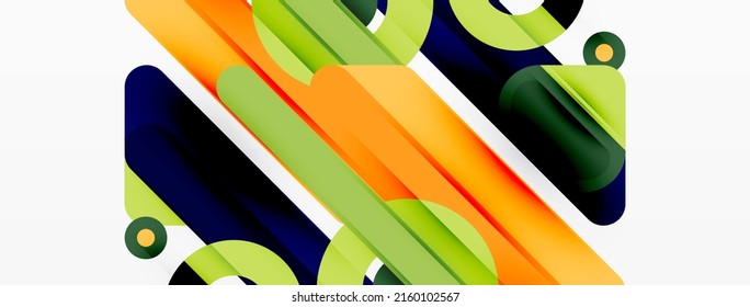 Fondo geométrico de las líneas. Plantilla de negocio de composición de bandas y anillos para papel de pared, pancarta, fondo o aterrizaje