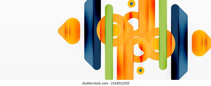 Fondo geométrico de las líneas. Plantilla de negocio de composición de bandas y anillos para papel de pared, pancarta, fondo o aterrizaje