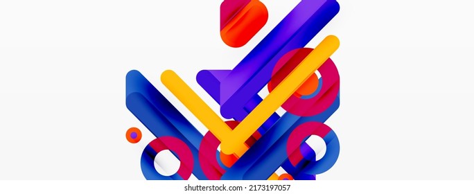 Fondo geométrico de las líneas. Plantilla de negocio de composición de bandas y anillos para papel de pared, pancarta, fondo o aterrizaje