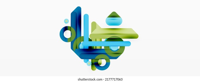 Fondo geométrico de las líneas. Plantilla de negocio de composición de bandas y anillos para papel de pared, pancarta, fondo o aterrizaje