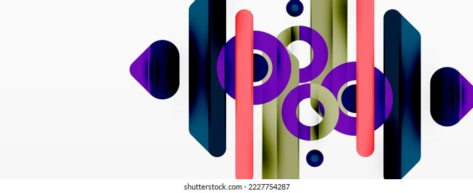 Fondo geométrico de las líneas. Plantilla de negocio de composición de bandas y anillos para papel de pared, pancarta, fondo o aterrizaje