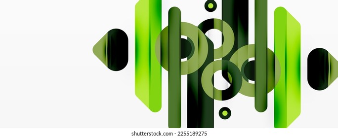Fondo geométrico de las líneas. Plantilla de negocio de composición de bandas y anillos para papel de pared, pancarta, fondo o aterrizaje