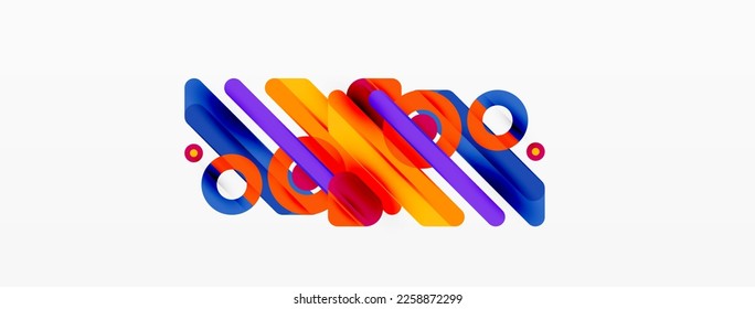 Fondo geométrico de las líneas. Plantilla de negocio de composición de bandas y anillos para papel de pared, pancarta, fondo o aterrizaje