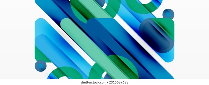 Fondo geométrico de las líneas. Plantilla de negocio de composición de bandas y anillos para papel de pared, pancarta, fondo o aterrizaje