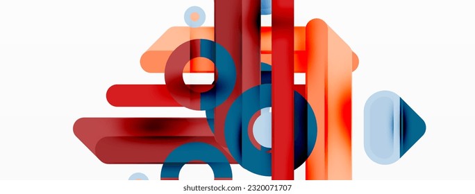 Fondo geométrico de las líneas. Plantilla de negocio de composición de bandas y anillos para papel de pared, pancarta, fondo o aterrizaje