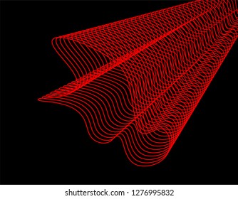 Lines Geometric black background