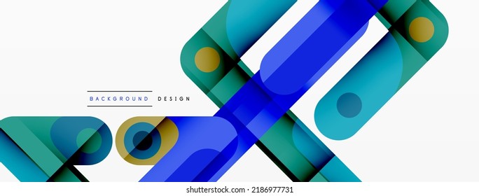 Líneas de fondo abstracto creativo geométrico. Composición de línea de color brillante para papel de pared, pancarta, fondo o aterrizaje