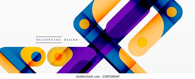 Lines geometric creative abstract background. Bright color line composition for wallpaper, banner, background or landing