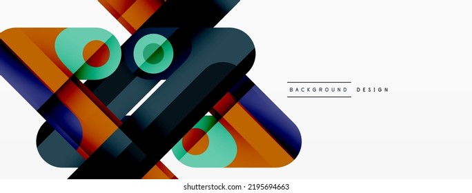 Lines geometric creative abstract background. Bright color line composition for wallpaper, banner, background or landing