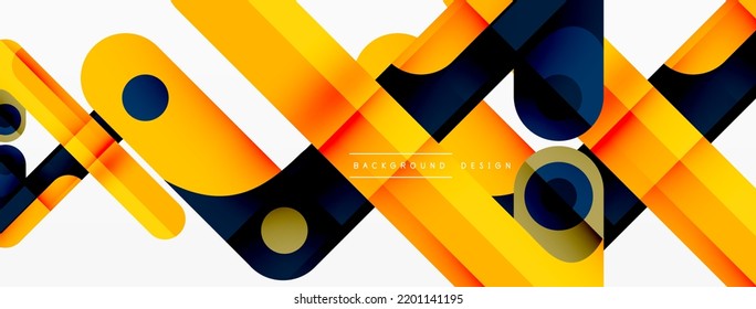 Lines geometric creative abstract background. Bright color line composition for wallpaper, banner, background or landing