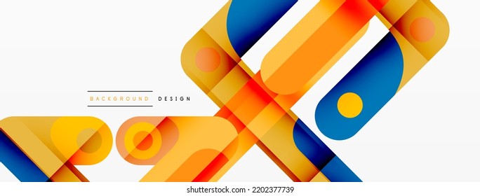 Lines geometric creative abstract background. Bright color line composition for wallpaper, banner, background or landing