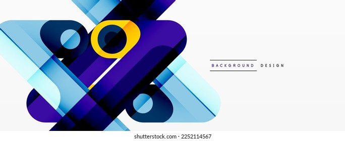 Lines geometric creative abstract background. Bright color line composition for wallpaper, banner, background or landing