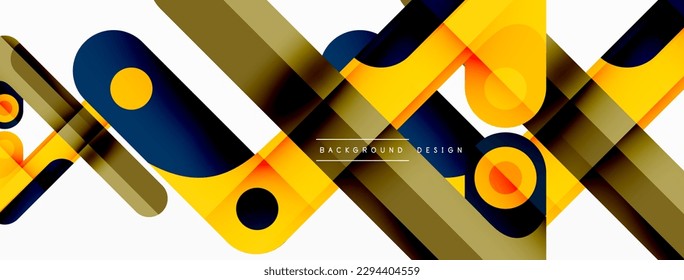 Lines geometric creative abstract background. Bright color line composition for wallpaper, banner, background or landing