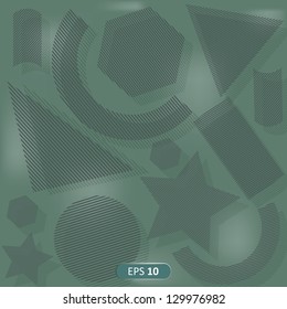 Lines geometric shapes Vector illustration