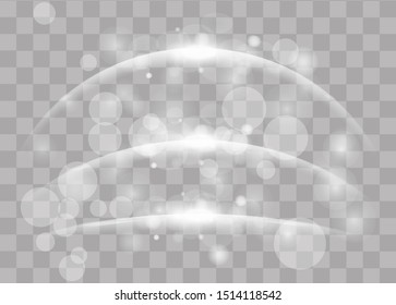 Lines with glow light effect vector illustration.