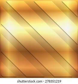 The lines gold metallic background