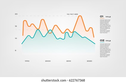 Lines gradient diagram elements color infographics. Some of chart, graph, parts, processes. Vector business template for presentation. Can be used for workflow layout, diagram, banner, web design
